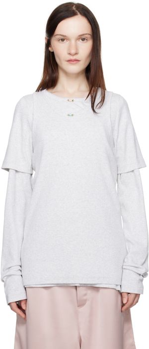 ABRA Gray Overlayered T-shirt