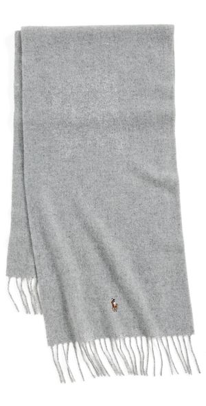 Polo Ralph Lauren Signature Italian Virgin Wool Scarf Andover Heather One Size