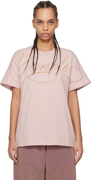 Moncler Pink S/S Logo T-shirt