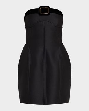 Strapless Sculpted Mini Dress