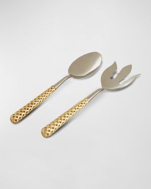 Braid 2-Piece 24K Gold-Plated Serving Set