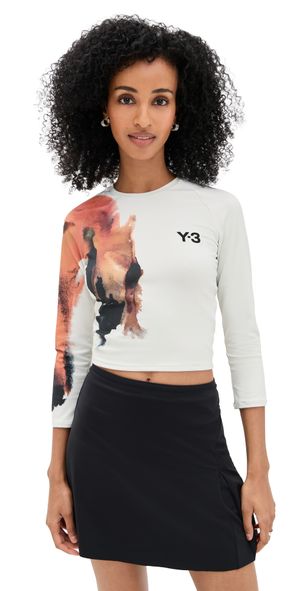 Y-3 Y-3 Tennis Crop Long Sleeve Pro Orbit Grey XL