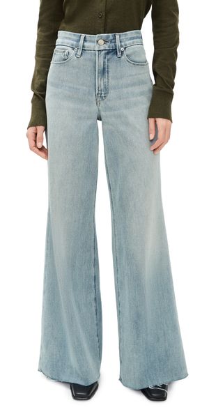 Good American Good Waist Palazzo Jeans Indigo1145 12