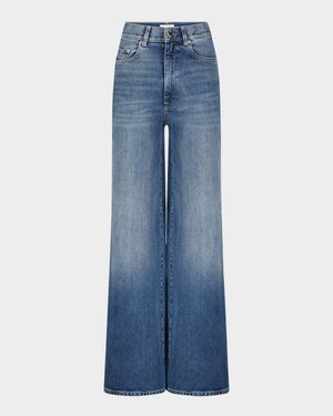 Hepburn Wide-Leg High-Rise Ankle Jeans