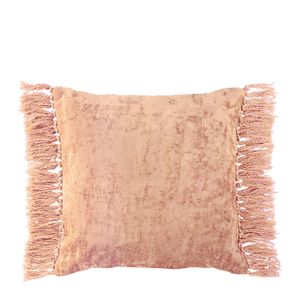 Blanc D'ivoire - Housse de coussin en velours irisé - Taille 50x50 - Rose
