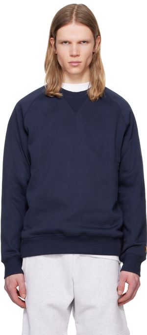 Carhartt Work In Progress Navy Chase Sweatshirt