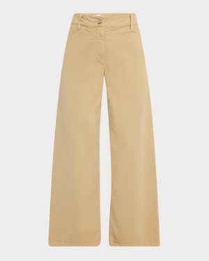 Megan Brushed Stretch Wide Leg Pants