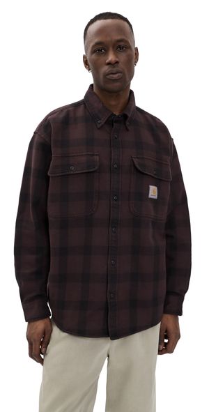 Carhartt WIP Long Sleeve Edmands Shirt Edmands Check/Natural/Palis XS