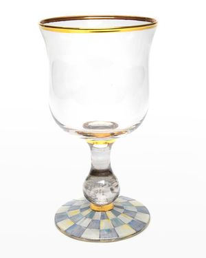 Sterling Check Water Glass