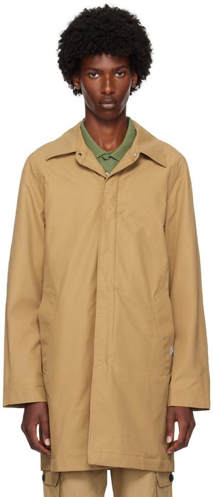 PS by Paul Smith Manteau brun clair à col classique