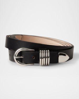 Hollyhock Triple Wrap Calf Leather Medium Belt