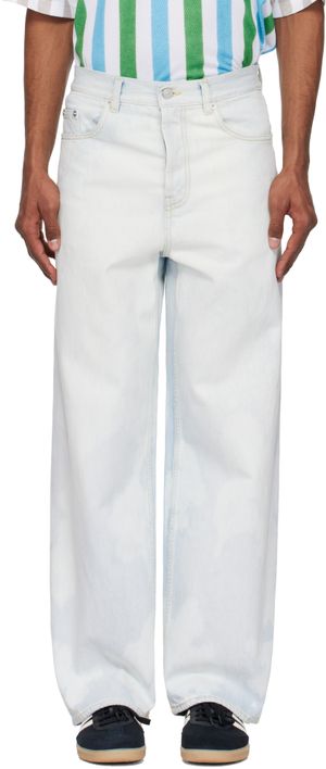 le PÈRE Blue Wide Leg Jeans
