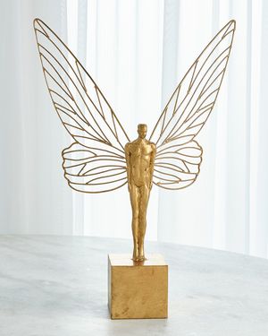 Winged Man Sculpture