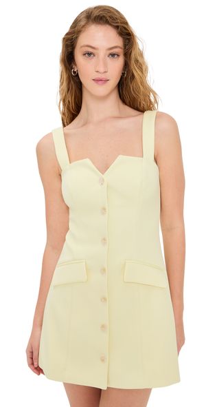 Madison the Label Bryony Mini Dress Lemon XS