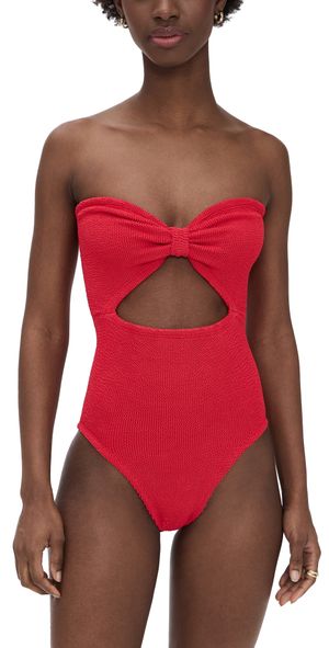 Hunza G Alana One Piece Red One Size