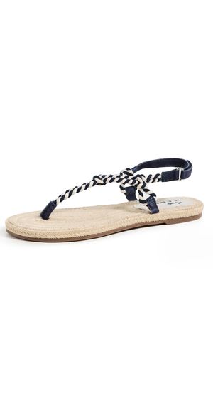 Manebi Rope Sandals Navy/Natural 37