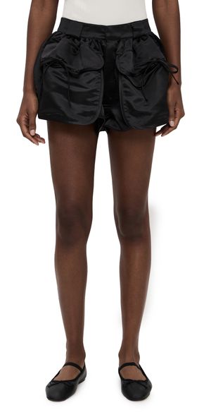 Sea Loraine Satin Bubble Shorts Black 00