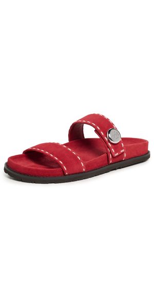 Tory Burch Romy Sport Slides Toucan Red 10.5