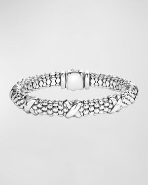 Embrace Silver X Bracelet, 9mm
