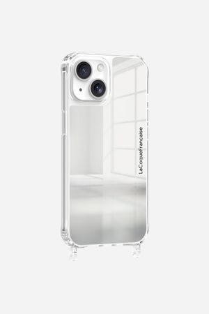 La Coque Francaise - Coque de téléphone miroir avec anneaux pour iphone 13 mini - Taille iPhone 13 Mini - Argent