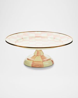 Rosy Check Small Pedestal Platter