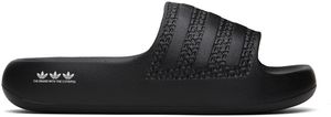 adidas Originals Black Adilette Ayoon Pool Slides