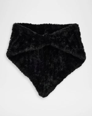 Faux Fur Knit Collar Scarf
