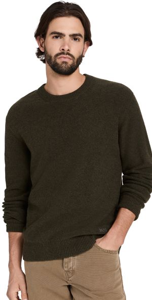 NN07 Nigel Crew Neck Sweater Dark Army M