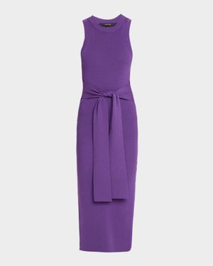 Piper Racerback Tie-Front Midi Dress