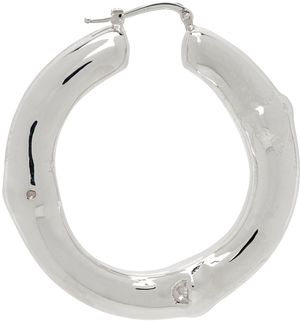Jil Sander Silver Hoop Single Earring