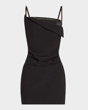 Crystal Crepe Mini Dress