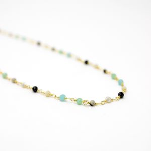 L'atelier Des Dames - Collier perles multipierres - carole - Taille Unique - Doré