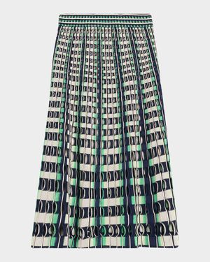 Drue Openwork Midi Skirt
