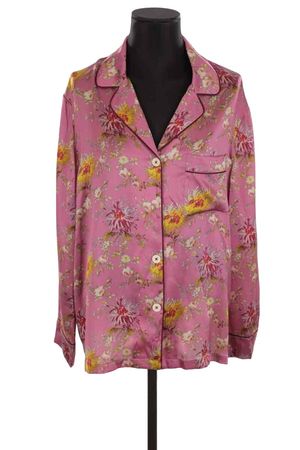 Lk Bennett - Seconde Main - Chemise en soie - Taille L - Rose
