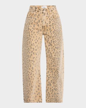 Miro Cheetah-Print Relaxed Jeans