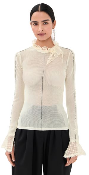 Isabel Marant Sarah Knit Top Ecru 34
