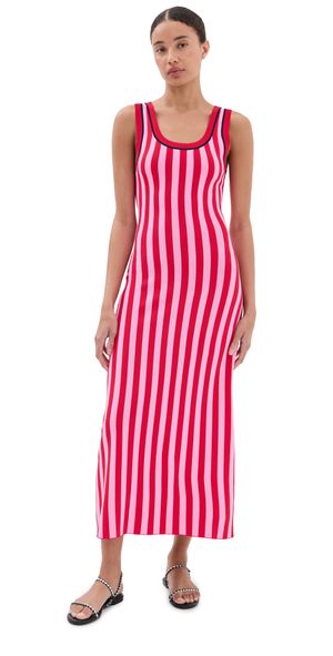 LE BOP Striped Jacquard Dress Poppy/Pink L