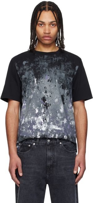rag & bone Black Splatter Print T-shirt