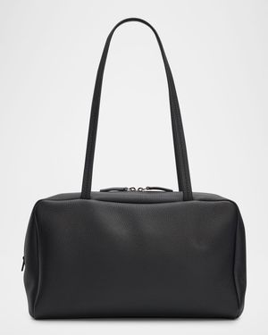 Astra Bowling Shoulder Bag in Grain Leather