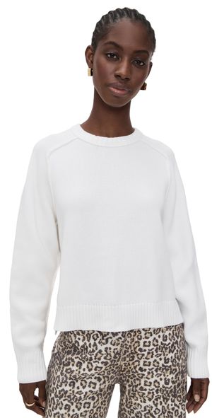 Free People Spring Street Pullover Optic White XL