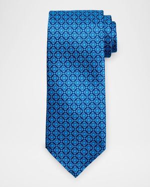 Men's Medallion Silk Tie