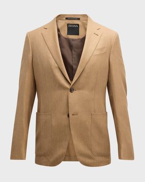 Men's Cashmere-Blend Twill Blazer