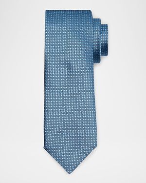 Men's Textured Dot Silk Tie