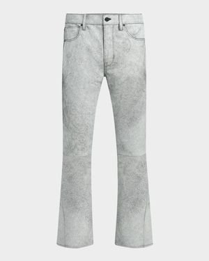 Mn's Walker Leather Kick Flare Pants
