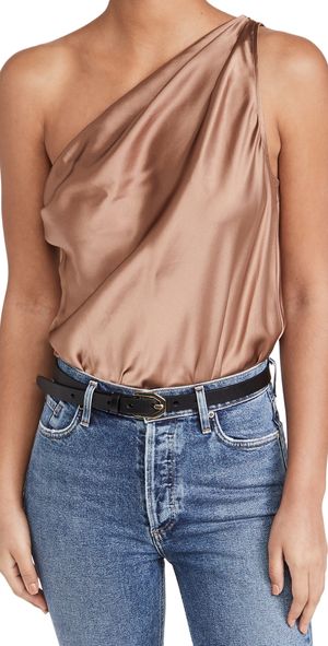 CAMI NYC Darby Thong Bodysuit Cappuccino XL