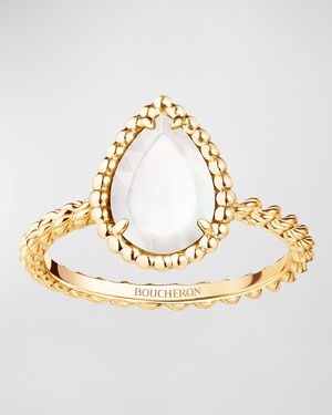 Serpent Bohème 18K Yellow Gold Mother-of-Pearl Ring