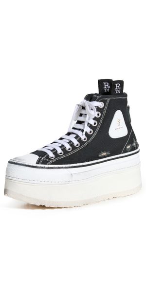 R13 Platform High Top Sneakers Black 40