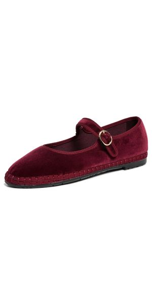 Flabelus Velvet Mary Jane Flats Lucrecia 35