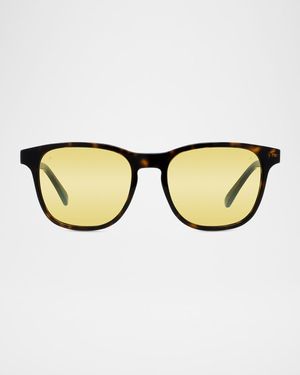 Men's VU40012IM Acetate Rectangle Sunglasses