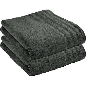 Coton Pur - Drap de bain 100 coton peigné - Taille 90x150 - Gris